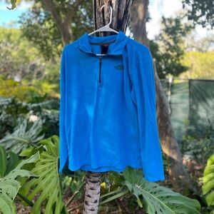 North Face Men’s Quarter Zip - bright blue